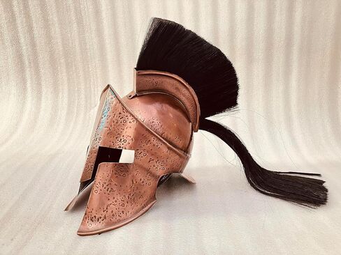 ALADEAN Spartan King Leonidas Helmet - 300 Movie Medieval Armour Helmet | Metal Prop of Roman Warrior Halloween Greek Party Costume in Saudi Arabia