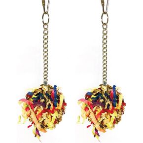 مجموعة من قطعتين من لعبة الببغاء ذات الكرات الصغيرة فائقة التمزيق من Birds LOVE، لعبة البحث عن الطعام مع كنوز مخفية، الكونيور، الكوكاتيل، الكايك، بيونوس in Kuwait