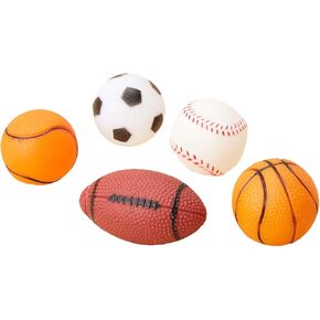 5 قطع من QWINEE بلون عشوائي للكلب تصدر أصواتًا، لعبة تفاعلية، ألعاب مضغ صوتية للكيتي والقطط الصغيرة والكلب المتوسط، متعددة الألوان، مقاس واحد in Kuwait