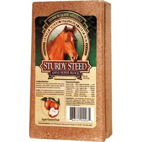 Sturdy Steed Healthy Mineral Supplement Apple Treat Block For Horses, 4 Pounds in Saudi Arabia
