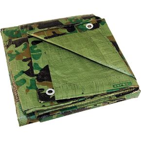 Texsport Heavy-Duty Reinforced Multi-Purpose Reversible Camo Olive Drab Tarp in Kuwait