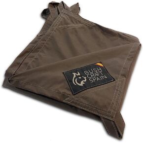 Bushcraft Spain Waterproof 10x10ft Oilskin Tarp, Cotton Canvas Shelter for Survival, Bushcraft and Traditional Camping (Brown) in Kuwait