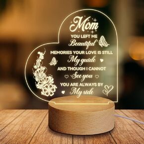 Inspirational Funny Winnie The Pooh Clear Acrylic Night Light Desk Decorative Sign, Home Bedroom Office Positive Plaque Decor Sign for Friend, Sister, Coworkers Birthday Gift
