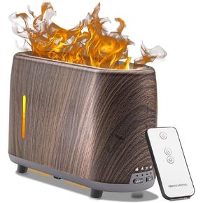 موزع لهب BURFLO، مرطب للحرائق، مظهر ناري مطور 240 مل، تأثير النار، ناشر لهب الزيت العطري مع ضوء LED وإيقاف تلقائي وضباب قابل للتعديل، للمنزل والمكتب وغرفة النوم وغرفة الأطفال in Kuwait