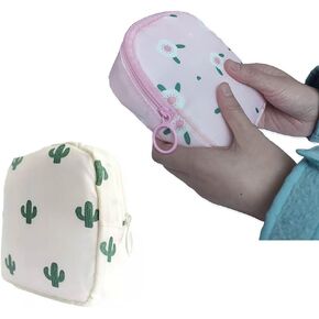 حقيبة تخزين المناديل الصحية، حامل سدادة للمحفظة، حقيبة الحيض للفتيات، حقيبة حامل الفوط لفترة النساء، حقيبة الفترة الأولى من النايلون المضغوط للحيض - عبوتان in Kuwait