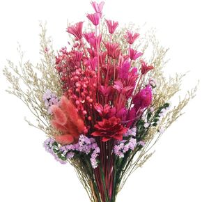 CISDUEO Natural Dried Flowers Bundle Artificial Flowers Bouquet Dried Pampas Grass Flowers Forget Me Not Lover Grass Billy Balls Wheat Floral Arrangement for Table Centerpiece Wedding DIY Party Decor in Kuwait