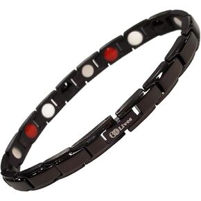 60LIVES سوار العلاج المغناطيسي للنساء. يساعد في علاج الإجهاد الصحي والتهاب المفاصل والألم. طاقة قوية مدعومة بالعناصر الطبيعية. in Kuwait