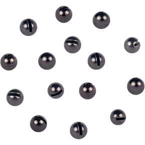150pcs Tungsten Slotted Beads for Fly Tying, Sink Deeper and Faster 12 Colors/13 Sizes Slotted Tungsten Beads Fly Tying Beads Head Fly Tying Materials in Kuwait