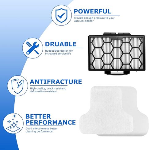 Replacement Filters Compatible with Shark Pet Canister CZ350, CZ351, CZ2001, Replace Parts XHPCZ350, XFFKCZ350 (2 Foam Filters, 2 Felt Filters, 2 HEPA Filters) in Kuwait