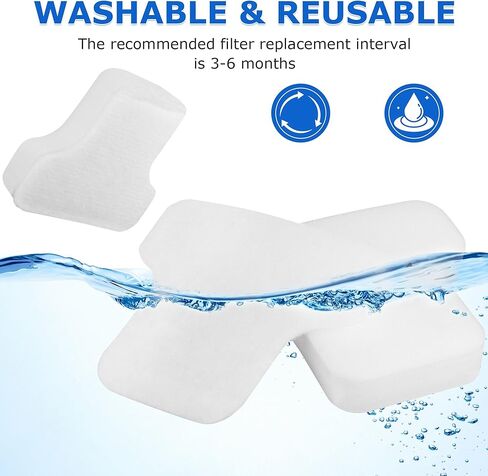 Replacement Filters Compatible with Shark Pet Canister CZ350, CZ351, CZ2001, Replace Parts XHPCZ350, XFFKCZ350 (2 Foam Filters, 2 Felt Filters, 2 HEPA Filters) in Kuwait