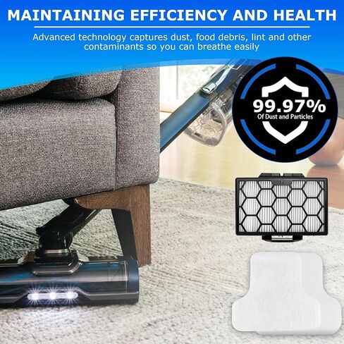 Replacement Filters Compatible with Shark Pet Canister CZ350, CZ351, CZ2001, Replace Parts XHPCZ350, XFFKCZ350 (2 Foam Filters, 2 Felt Filters, 2 HEPA Filters) in Kuwait