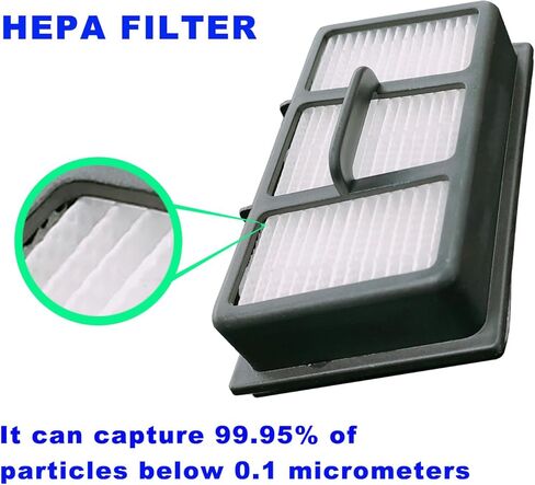 مرشح عادم مادة Khotilong VF408 HEPA مناسب لجزء Vacmaster # VFHF، متوافق مع الطراز VF408,2 PACK. in Kuwait