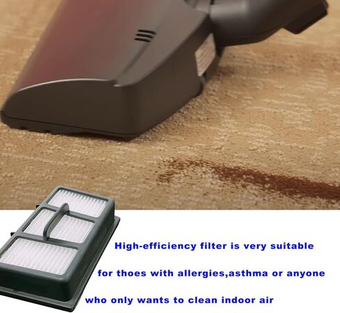 مرشح عادم مادة Khotilong VF408 HEPA مناسب لجزء Vacmaster # VFHF، متوافق مع الطراز VF408,2 PACK. in Kuwait