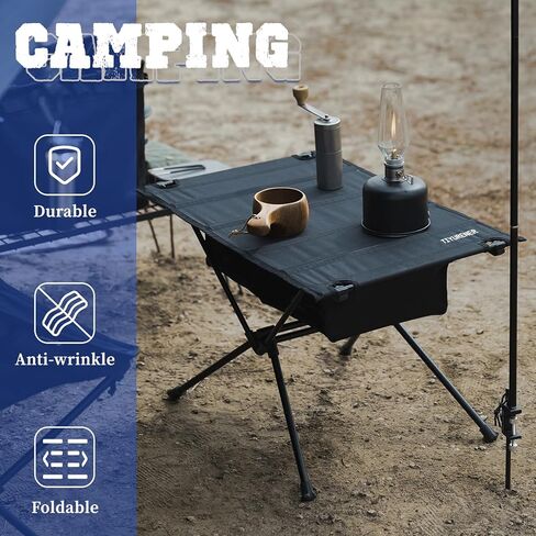 طاولة تخييم قابلة للطي وخفيفة الوزن وقابلة للطي من الالومنيوم مع مساحة تخزين من تيورنر in Kuwait