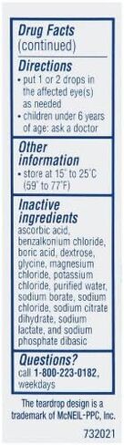 Visine Tired Eye Dry Eye Relief Eye Drops, Moisturizing & Soothing Drops for Irritated Eyes Due to Screen & Computer Use, 0.5 fl. oz in Kuwait