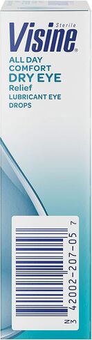 Visine Tired Eye Dry Eye Relief Eye Drops, Moisturizing & Soothing Drops for Irritated Eyes Due to Screen & Computer Use, 0.5 fl. oz in Kuwait