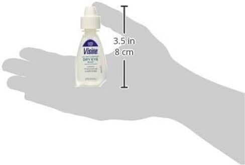 Visine Tired Eye Dry Eye Relief Eye Drops, Moisturizing & Soothing Drops for Irritated Eyes Due to Screen & Computer Use, 0.5 fl. oz in Kuwait