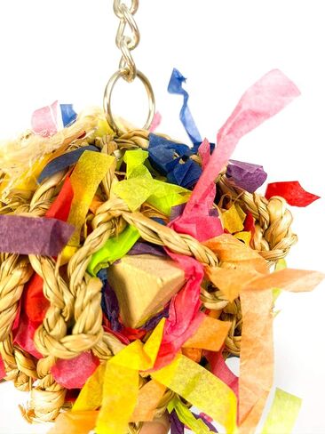 مجموعة من قطعتين من لعبة الببغاء ذات الكرات الصغيرة فائقة التمزيق من Birds LOVE، لعبة البحث عن الطعام مع كنوز مخفية، الكونيور، الكوكاتيل، الكايك، بيونوس in Kuwait