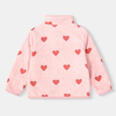 سترة XFGLCK للفتيات الصغيرات على شكل قلب معطف خريف وشتاء بأكمام طويلة وسميكة ودافئة in Kuwait