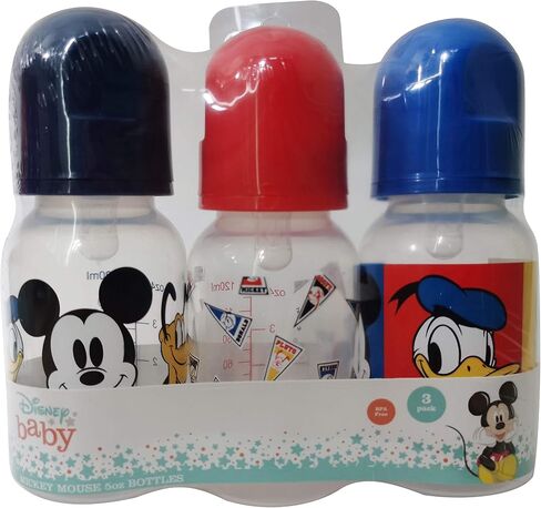 Cudlie Disney Baby Boy Mickey Mouse 9 oz Pack of Three Baby Bottles, Find Your Way in Saudi Arabia