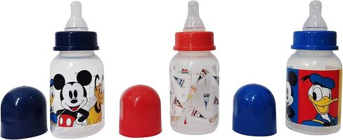 Cudlie Disney Baby Boy Mickey Mouse 9 oz Pack of Three Baby Bottles, Find Your Way in Saudi Arabia