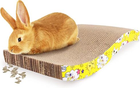 SunGrow Rabbit, Ferret & Cat Scratcher Board, Prevent Electric Shock from Wire Chew, Stop Carpet, Wood & Shoe Chewing, No Scratch Furniture, Alternative to Spray, Safe to Chew in Saudi Arabia