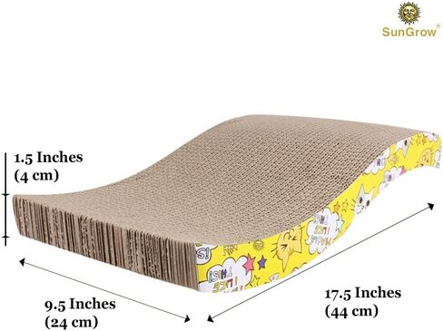 SunGrow Rabbit, Ferret & Cat Scratcher Board, Prevent Electric Shock from Wire Chew, Stop Carpet, Wood & Shoe Chewing, No Scratch Furniture, Alternative to Spray, Safe to Chew in Saudi Arabia