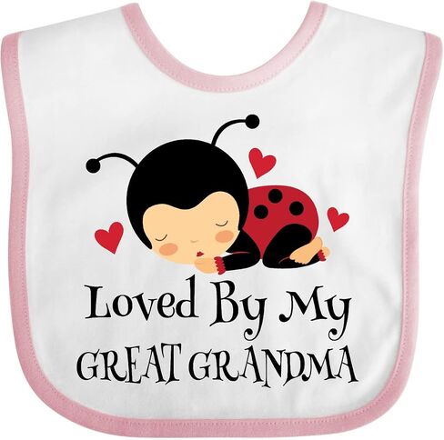 Loved By My Great Grandma Baby Bib in Saudi Arabia