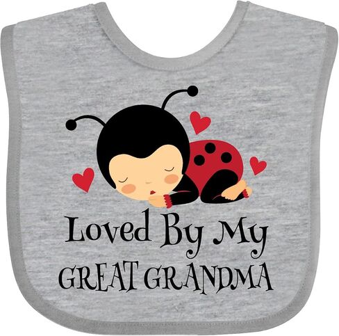 Loved By My Great Grandma Baby Bib in Saudi Arabia