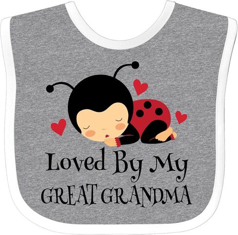 Loved By My Great Grandma Baby Bib in Saudi Arabia