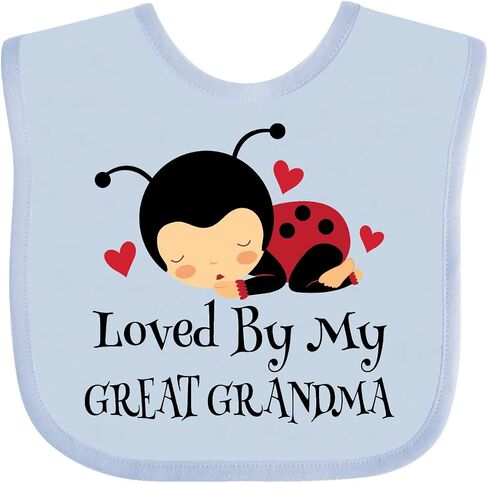 Loved By My Great Grandma Baby Bib in Saudi Arabia