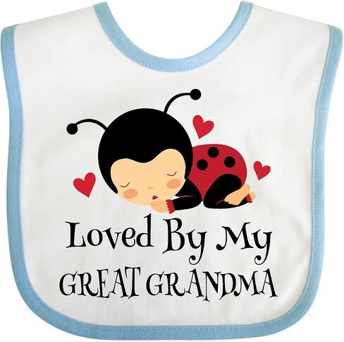 Loved By My Great Grandma Baby Bib in Saudi Arabia