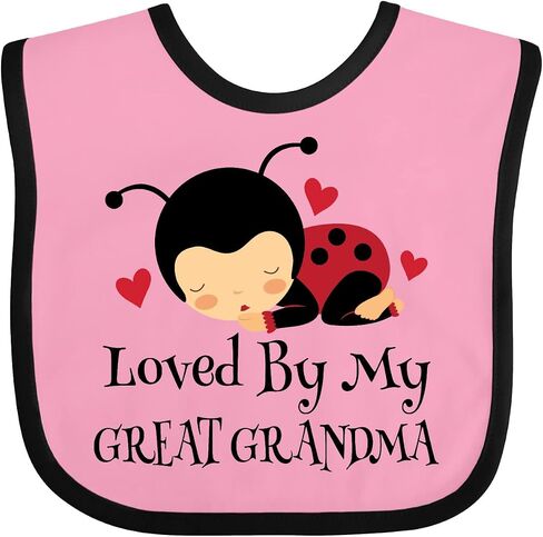Loved By My Great Grandma Baby Bib in Saudi Arabia