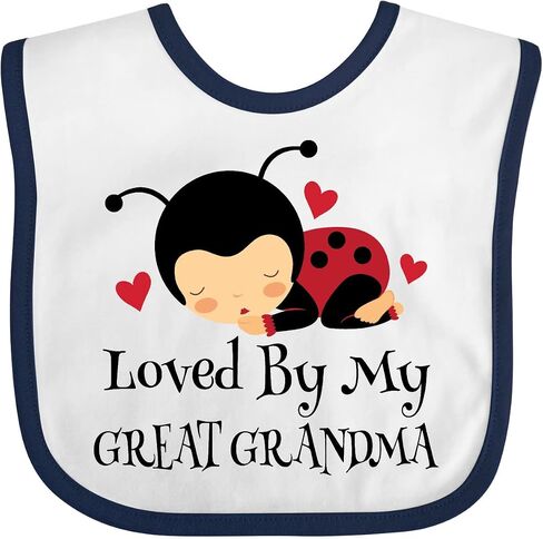 Loved By My Great Grandma Baby Bib in Saudi Arabia