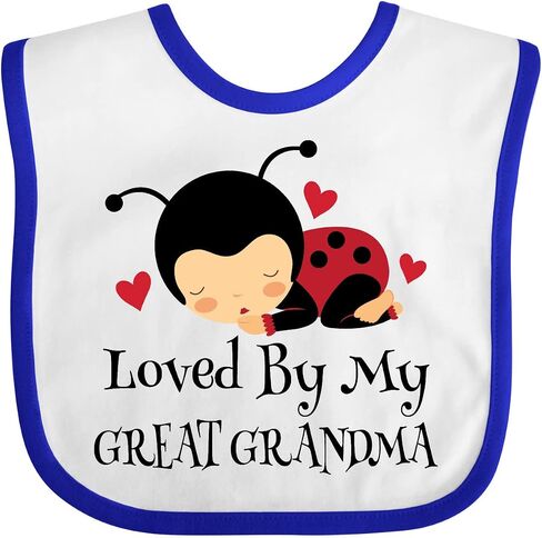 Loved By My Great Grandma Baby Bib in Saudi Arabia
