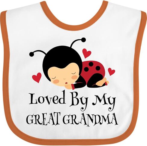 Loved By My Great Grandma Baby Bib in Saudi Arabia
