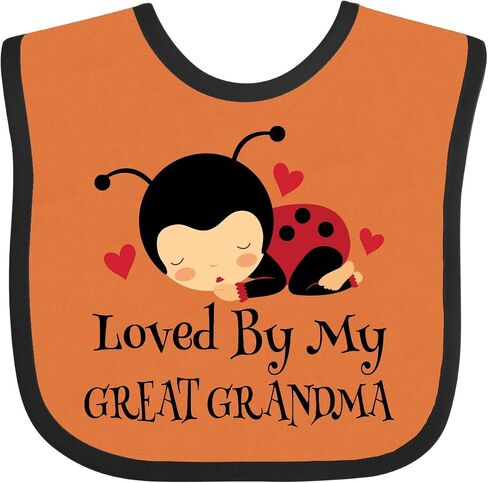 Loved By My Great Grandma Baby Bib in Saudi Arabia