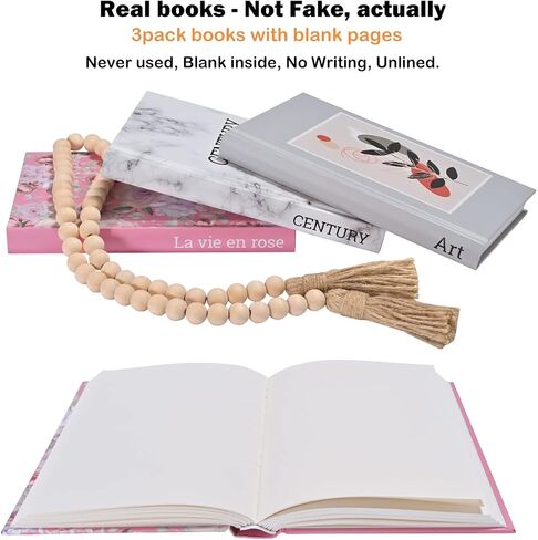 Decorative Books for Home Decor, Hardcover Modern Book Decor Stack for Decoration, 3pcs Coffee Table Books, Fashion Designer Display Books set for Office Bar Table Shelf Living Room Entryway Bookshelf in Saudi Arabia