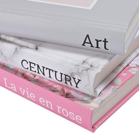 Decorative Books for Home Decor, Hardcover Modern Book Decor Stack for Decoration, 3pcs Coffee Table Books, Fashion Designer Display Books set for Office Bar Table Shelf Living Room Entryway Bookshelf in Saudi Arabia