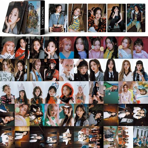 FOURBOM 55Pcs NMIXX Photocard NMIXX expérgo LOMO Cards Expérgo Photocard NMIXX expérgo Album Cards Expérgo Postcards KPOP NMIXX Photocard Gift for Fans Daughter NMIXX Album Cards NMIXX Merch in Saudi Arabia