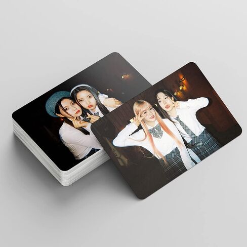 FOURBOM 55Pcs NMIXX Photocard NMIXX expérgo LOMO Cards Expérgo Photocard NMIXX expérgo Album Cards Expérgo Postcards KPOP NMIXX Photocard Gift for Fans Daughter NMIXX Album Cards NMIXX Merch in Saudi Arabia