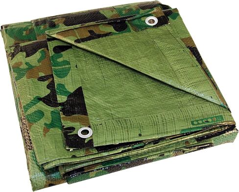 Texsport Heavy-Duty Reinforced Multi-Purpose Reversible Camo Olive Drab Tarp in Kuwait
