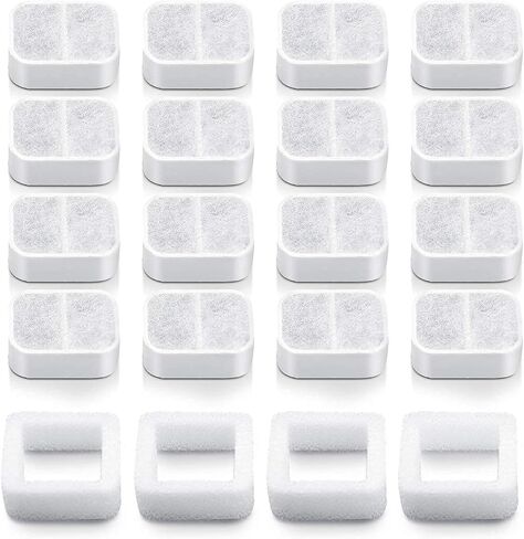 10 Pack Ceramic Cat Water Fountain Replacement Filters, 8 Pack Pet Fountain Replacement Filters and 2 Pack Foam Filters for Tritone/Fiumi Ceramic Pet Lotus Ceramic Pet Drinking Fountain in Saudi Arabia