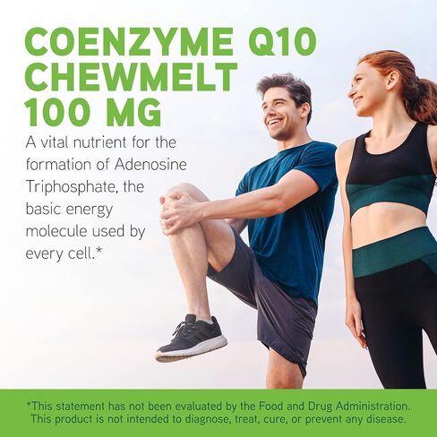DAVINCI Labs الإنزيم المساعد Q10 Chewmelt 100 ملغ - يدعم صحة الكبد والدماغ والقلب والمزيد مع فيتامين E وCoQ10* - 60 قرصًا قابلاً للمضغ in Saudi Arabia