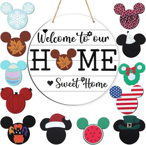 لافتة ترحيب BDUSXYZ، لافتة باب أمامية موسمية لديكور حائط المزرعة، شماعة باب للمنزل المسكون (برتقالي) in Kuwait