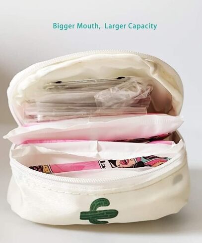 حقيبة تخزين المناديل الصحية، حامل سدادة للمحفظة، حقيبة الحيض للفتيات، حقيبة حامل الفوط لفترة النساء، حقيبة الفترة الأولى من النايلون المضغوط للحيض - عبوتان in Kuwait