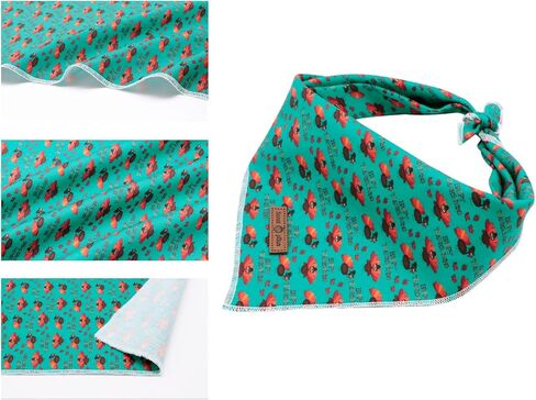 Lionet Paws Dog Bandana Washable Cotton Handkerchief Scarf Triangle Bandana for Small Medium Large Dogs Grey in Kuwait