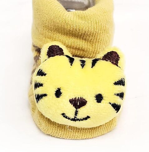 Lasin Baby Newborn Girls Boys Cartoon Anti-slip Socks Boots Shoes Babyshower Gifts, (0-12M) in Saudi Arabia