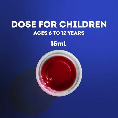 Vicks NyQuil Children's, Nighttime Cold & Cough Multi-Symptom Relief, Relieves Sneezing, Runny Nose, Cough, Berry Flavor, 8 Fl Oz in Kuwait