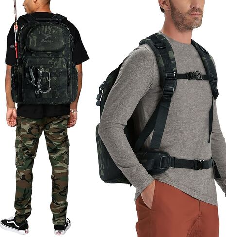 حقيبة ظهر كبيرة للتخزين من Rodeel، حقيبة ظهر لصيد الأسماك والمشي لمسافات طويلة، حقائب صيد مقاومة للمياه المالحة in Kuwait